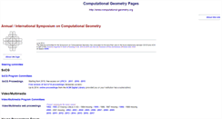 Desktop Screenshot of computational-geometry.org